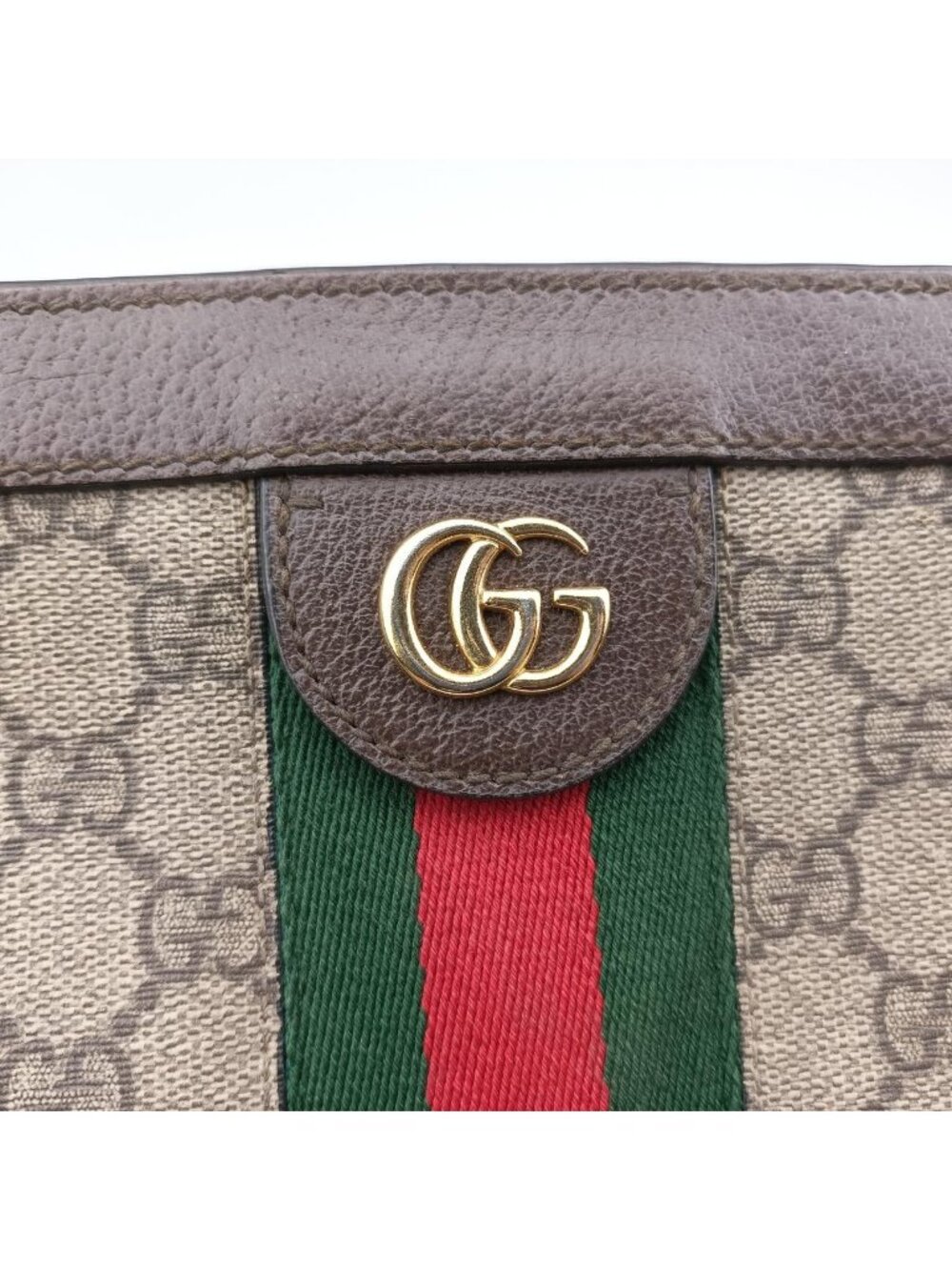 Gucci Ophidia Brown Red Green Canvas Leather Messenger Bag - Picture 14 of 15